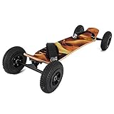 FlowerW Mountainboard 39'All Terrain Skateboard Longboard Off Road Skateboard mit Bindung...