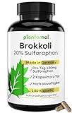 20% Sulforaphan! 180 Sulforaphan Kapseln hochdosiert aus Brokkoli-Extrakt mit 90mg...