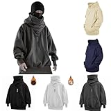 Hoodie Herren Oversize Winter Dicke Kapuzenpulli Hip Hop Sweatshirt Casual Hoody Herren...