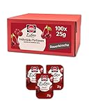 Schwartau Extra Sauerkirsche Portionen, Konfitüre Portionsschalen, Großpackung, 100x25g