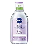 NIVEA MicellAir 5 in 1 Mizellenwasser Sensitiv (400 ml), Mizellen Reinigungswasser für...