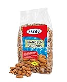 Kresto Ganze Mandeln 1kg - Ungeröstete Mandelkerne – Mandeln in...