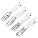 VANRA Buttermesser Klein Set 4 Stück Käsemesser Edelstahl Dessertmesser Set...