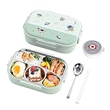 Cymwer 1550 ml Bento-Box-Portionsbehälter mit 4/5 Fächern, Edelstahl-Lunchbehälter,...