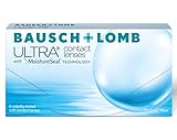 Bausch + Lomb Ultra, sphärische Premium Monatslinsen, Kontaktlinsen weich, 6 Stück BC...