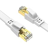 Ercielook Lan Kabel 1,5m 2-Stück, Hochgeschwindigkeits-Cat8-Netzwerkkabel für den...