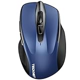 TECKNET Bluetooth Maus, 4800 DPI Ergonomische Maus Kabellos (Tri-Modi: BT 5.0/3.0+2.4G),...