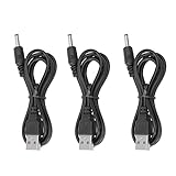 ODJTTIG 3,5 x 1,35 mm Klinkenstecker-Ladekabel, 3-teiliges USB-Ladekabel für...