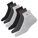 NAVYSPORT 6 Paar Sneaker Socken Herren Damen Sportsocken Kurze Baumwoll Socken...