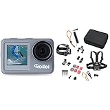 Rollei 40329 Action-Cam 9s Plus I 4K 60fps Unterwasserkamera & 21639 Actioncam Zubehör...