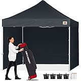 ABCCANOPY Pop-Up Pavillon Festival Sonnenschutz mit 4 Seitenteilen 2.5x2.5M...