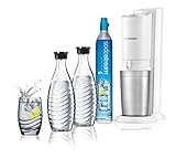 Sodastream Sprudelwasser Carbonator Crystal Mega Pack, 2 Glasflaschen und 1...