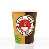 Unbekannt Coffee to go Becher aus Hartpapier 0,2l, 1000Stk, Pappbecher,...