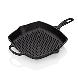 Le Creuset Signature Gusseisen-Grillpfanne, Quadratisch, 26 cm, Für alle...