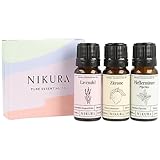 Nikura Einsteiger-Set Ätherische Öle - 3 x 10ml | Lavendel, Zitrone,...