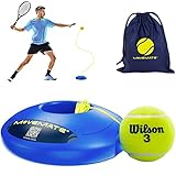 MOVEMATE Tennis-Trainer Set mit Wilson® Tennisball | innovatives Ballspiel für Draußen,...