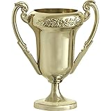 Partygeschenke - Goldene Trophäen aus Kunststoff - 4er-Tüte