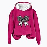 Generisch Halloween Damen Hoodie Schleife Drucken Fleecepullover Halloween Kostüm Langarm...