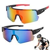 WuGU Sportbrille, 2 Stück Schnelle Brille Rave, Polarisiert Fahrradbrille,...