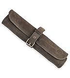 Angus Stoke Messertasche Leder für Köche - Echt-Leder Kochmesserrolle – Messer Tasche...