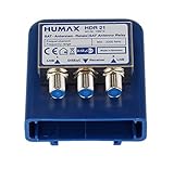 HUMAX Digital 2x1 DiSEqC Relais, SAT Verteiler zum Anschluss von 2 Single LNB an...