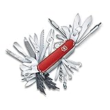 Victorinox, Taschenmesser, Swiss Champ XXL, 91 mm, rot (73 Funktionen, Klinge, mit...