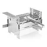 STACK and Grill - Grill und Feuerstelle in einem | Kleiner, handlicher und mobiler Grill...