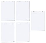 Herlitz Flipchartblock, 68x99cm (kariert/gelocht), 5 Bl?cke (20 Blatt je Block) (1, Bl?cke...