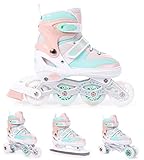 BESTIF Inliner für Kinder und Erwachsene Inline Skates 4in1 Rollschuhe Schlittschuhe...