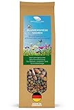 Wildblumensamen mehrjährig & winterhart - 400g Bienenwiese Saatgut im Lehmmantel aus...