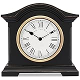 Towcester Clock Works Co. Falkenburg Kaminuhr, Kunststoff, Schwarz,...