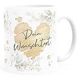 SpecialMe® Kaffee-Tasse [Wunschtext] mit Herz - soziale Berufe, Familie, Freunde kleines...