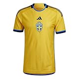 adidas Mens Jersey (Short Sleeve) Sweden 22 Home Jersey, EQT Yellow, HD9423, XS