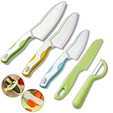 Kindermesser 5-teiliges Kinder-Küchenmesser-Set zum Schneiden und Kochen von Obst oder...