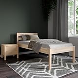 Hansales Seniorenbett 90x200 cm Triin Scandi Style ohne Rollrost aus hartem FSC® Birken...