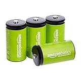 Amazon Basics - Babyzellen (C) Akkumulatoren 1.2 V (5000 mAh Ni-MH), 4er-Pack