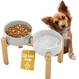 B&P Hundenapf - Fressnapf Hund [Keramik] Erhöht - 400ml Kleine - Futternapf...