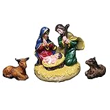 Weihnachtskrippen-Figuren, einzigartige Christus-Jesus, Maria, Josef, Rinder-Ornament für...