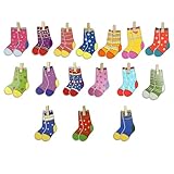 Oshhni 16 Teiliges Holz Clip Socken Farben Matching Puzzle Lernspielzeug für Kinder