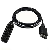 Povhhee 1.8M RGB Scart Kabel für PS1 PS2 PS3 TV AV Kabelverbindung Spielkabel für...