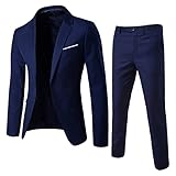 meine bestellungen, Anzug Herren 2 Teilig Slim Fit Sakko Blazer Anzug Set Modern...