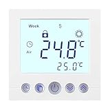 Digitales Unterputz Thermostat weiß mit 8cm Displaydiagonale -...