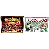 Avalon Hill HeroQuest Basisspiel & Monopoly Spiel, Familien-Brettspiel für 2 bis 6...