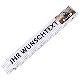 GRAVURZEILE Zollstock 2 Meter mit UV Druck - Wunschtext mit Bild - Personalisiert mit Text...