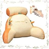 Bedside Sofa Pillow Backrest, Bed Reading Pillow with Neck Roll & Arm Support,...