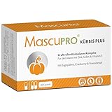 MascuPRO Kürbiskern Kapseln - 20:1 Kürbiskernextrakt - 60 Kapseln - Sägepalme &...