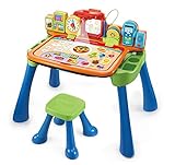 VTech 5-in-1 Magischer Schreibtisch – Interaktiver Kinderschreibtisch inkl....