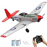 VOLANTEXRC RC Flugzeug P51D Mustang, 2CH 2,4GHz ferngesteuertes Flugzeug mit 2...