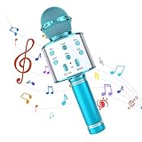 Karaoke Mikrofon Bluetooth Kinder,Drahtloses Bluetooth Mikrofon Spielzeug Kinder,Heim KTV...