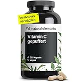 Vitamin C 500mg – 365 Kapseln – Premium: Aus pflanzlicher Fermentation & gepuffert...